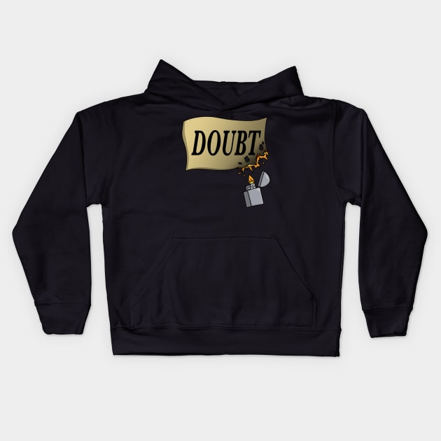 Rebel Against Doubt Kids Hoodie by pako-valor